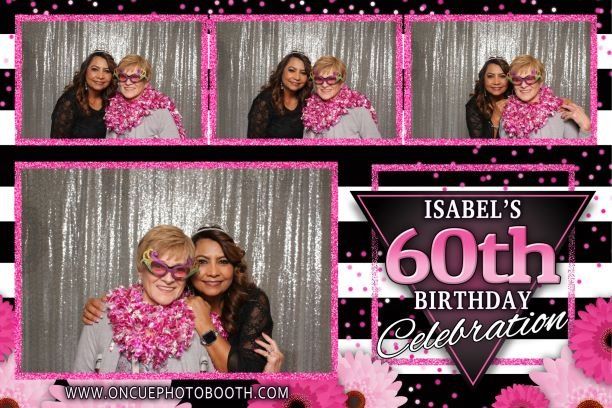 Isabel's 60th - On Cue Photo Booth