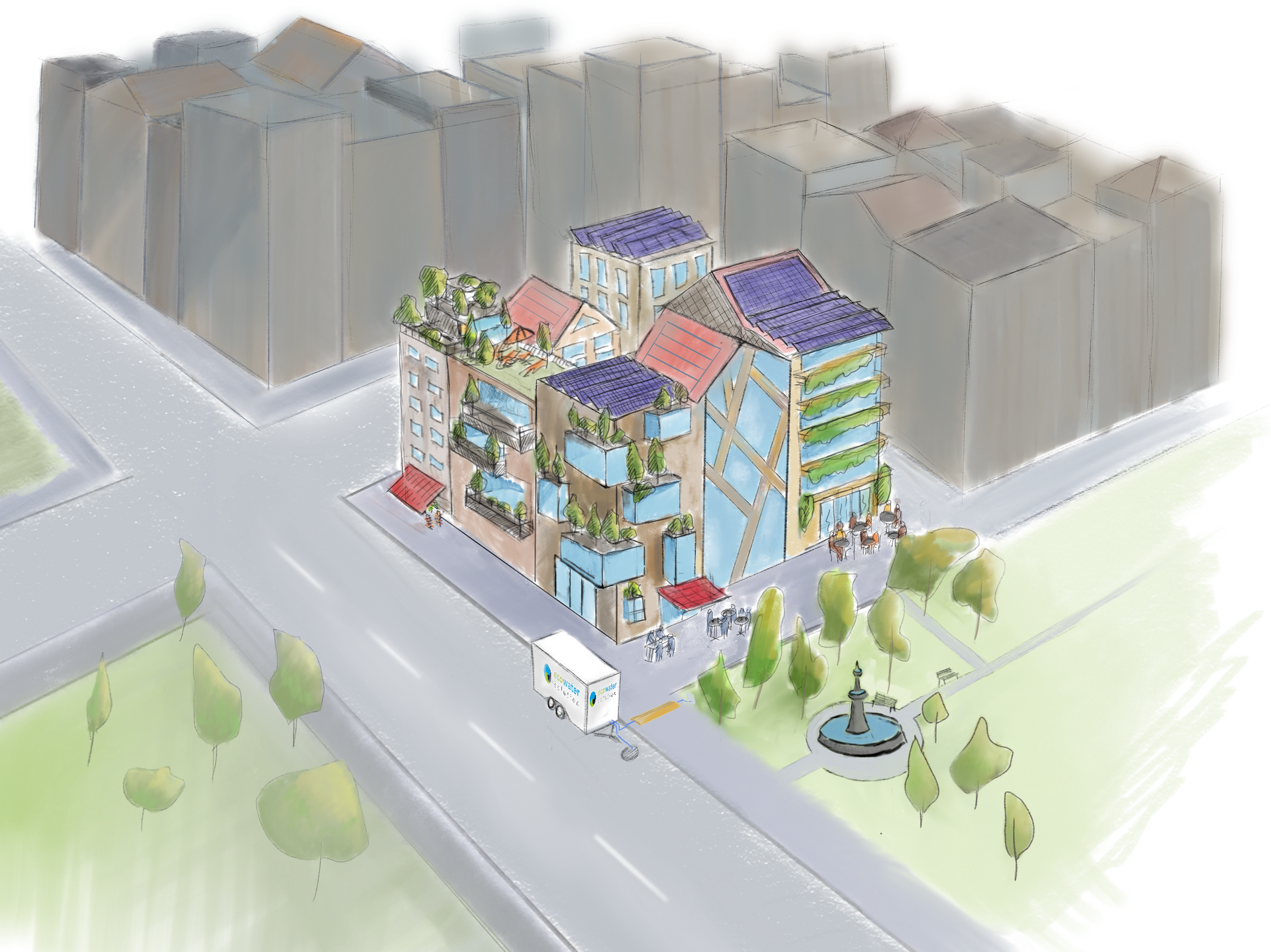 Mobile Verdunstungskühung