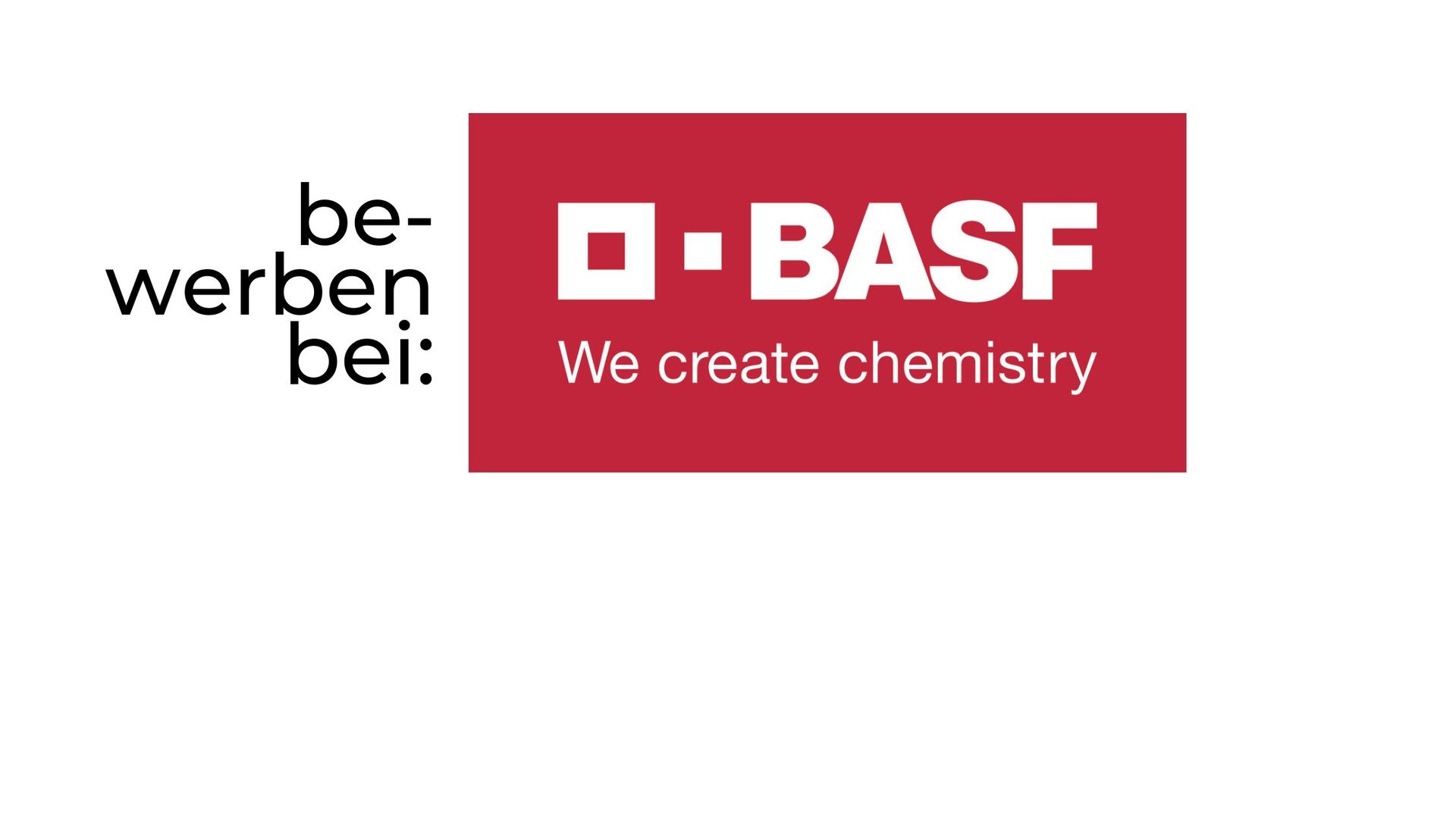 Mehr als nur Chemie - Bewerben bei BASF