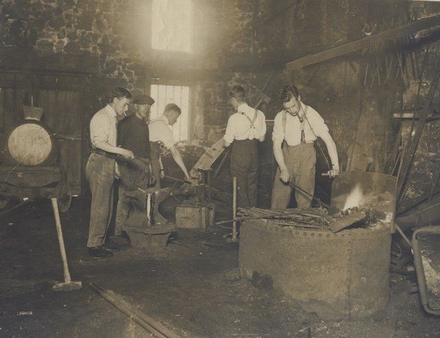 King Edward Mine CSM Students Drill Sharpening 1921