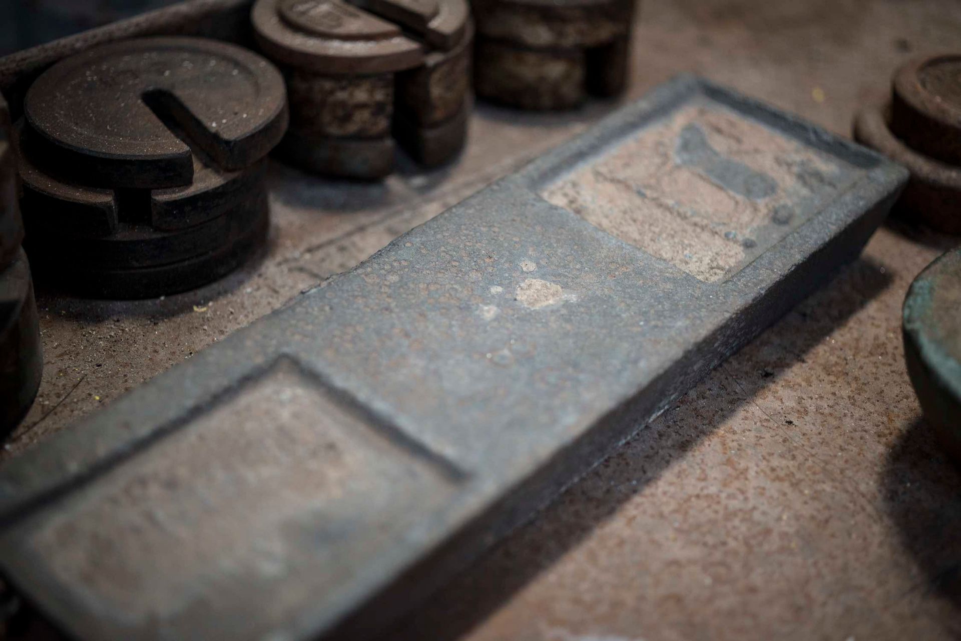 Tin ingot at King Edward Mine