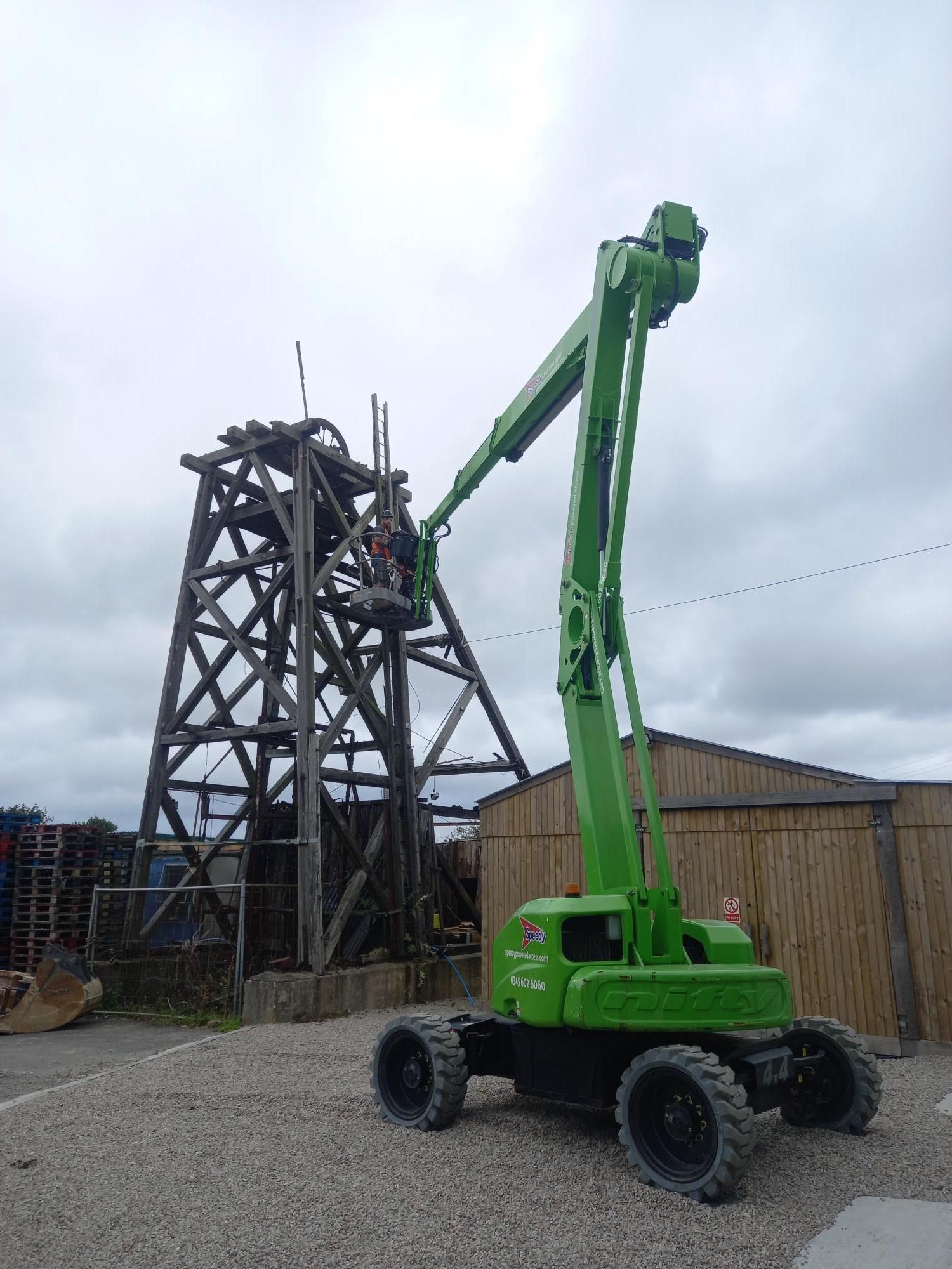 Wheal Concord Headframe being moved