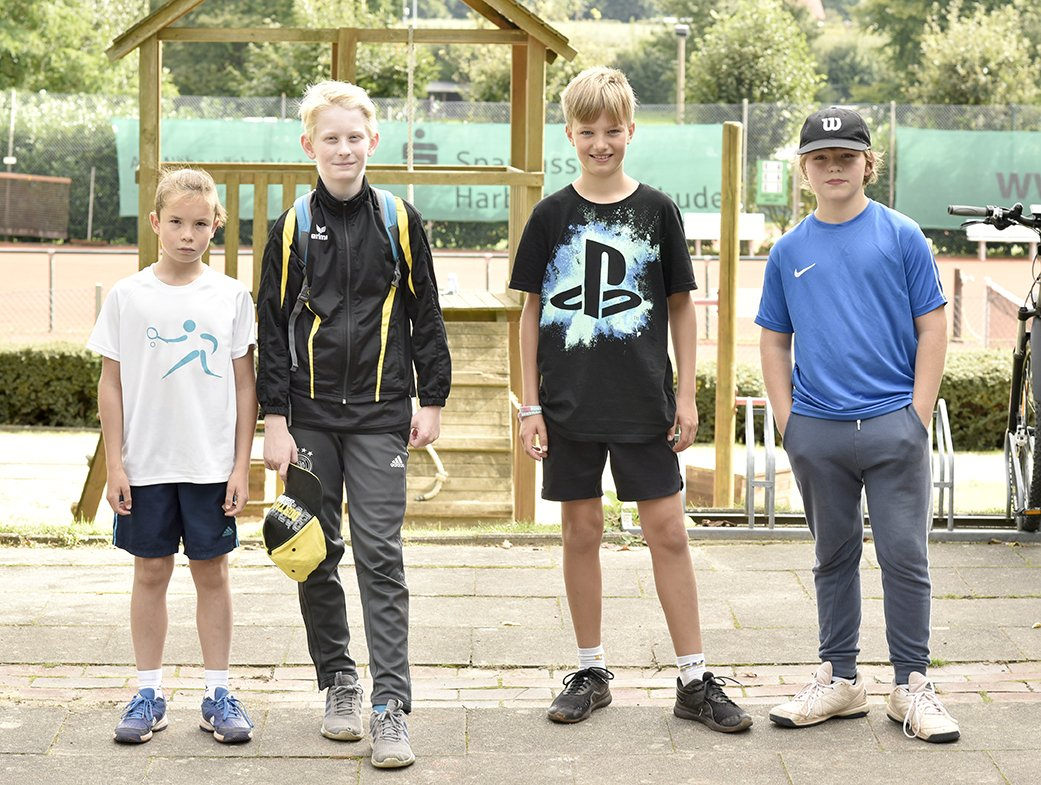 Fynn, Thorge, Josh, Arve