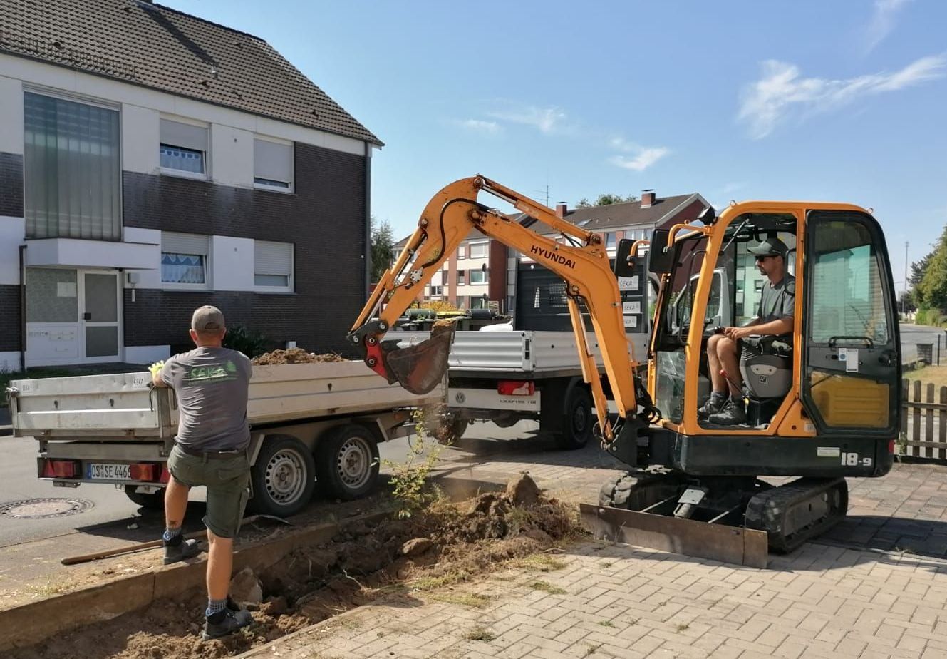 Baggerarbeiten Minibagger Baggerarbeiten Treppenanlagen Rampenbau Dissen