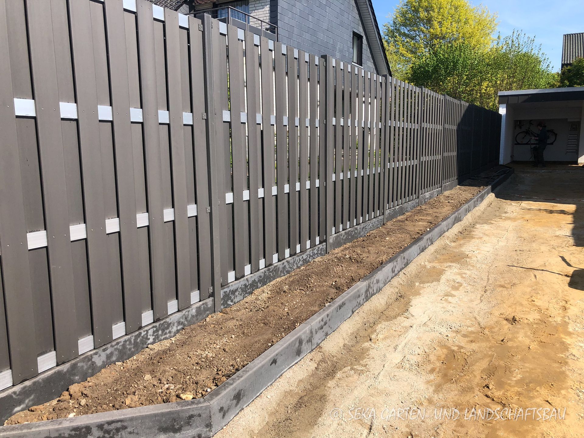 Zaunbau WPC Zaun, Holzzaun, Doppelstabgitterzaun Bad Rothenfelde Dissen