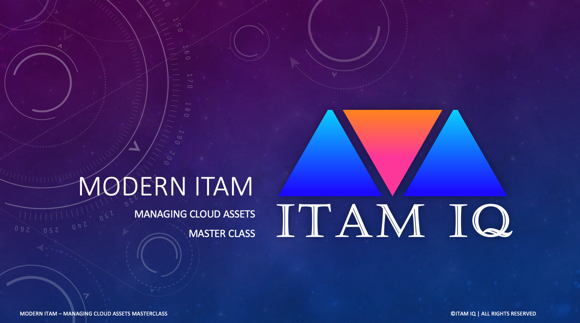 ITAM IQ's Modern ITAM - Managing Cloud Asset Master Class