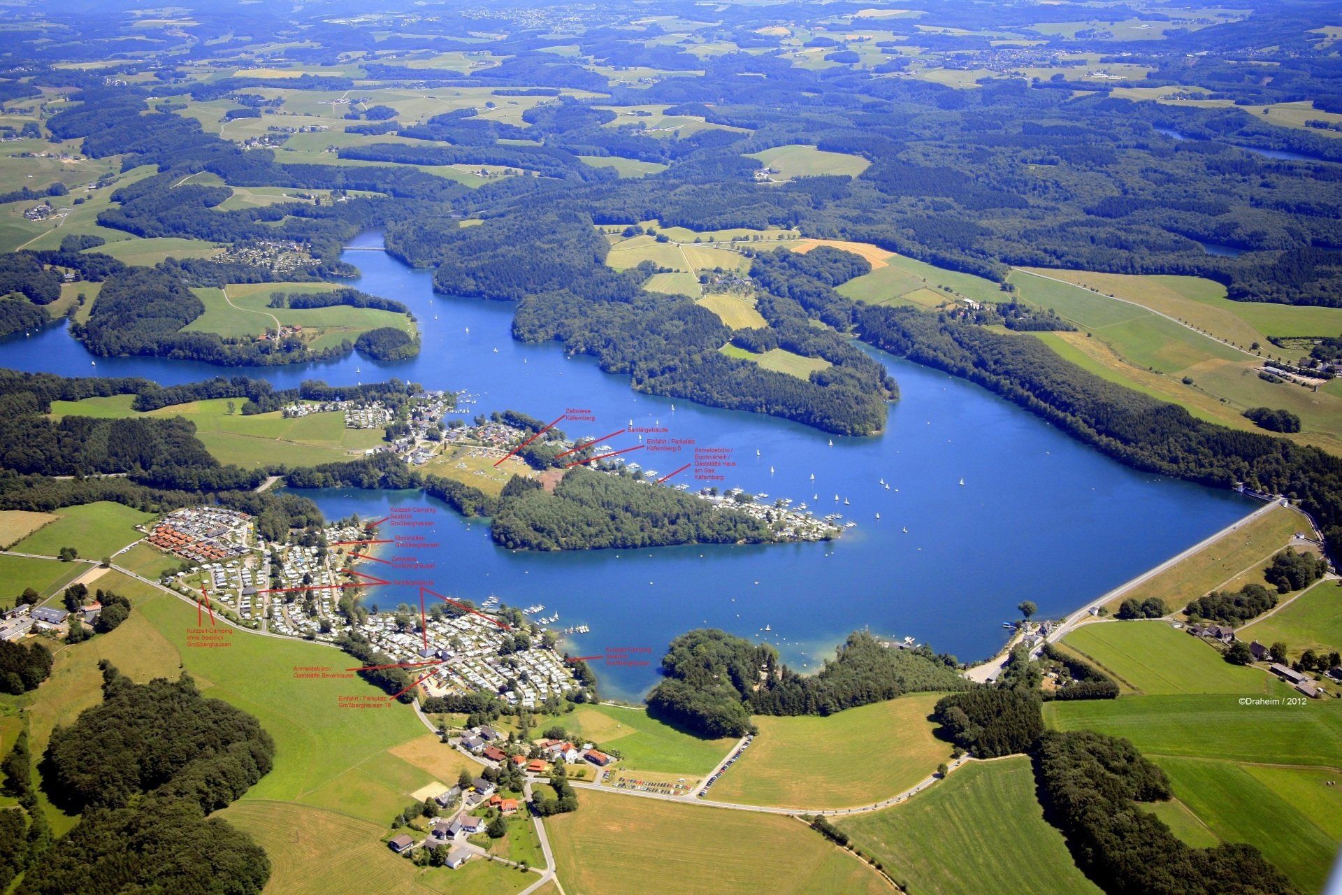 Campingpark Panorama / Foto by Draheim 2012 Campingpark Bever-Talsperre