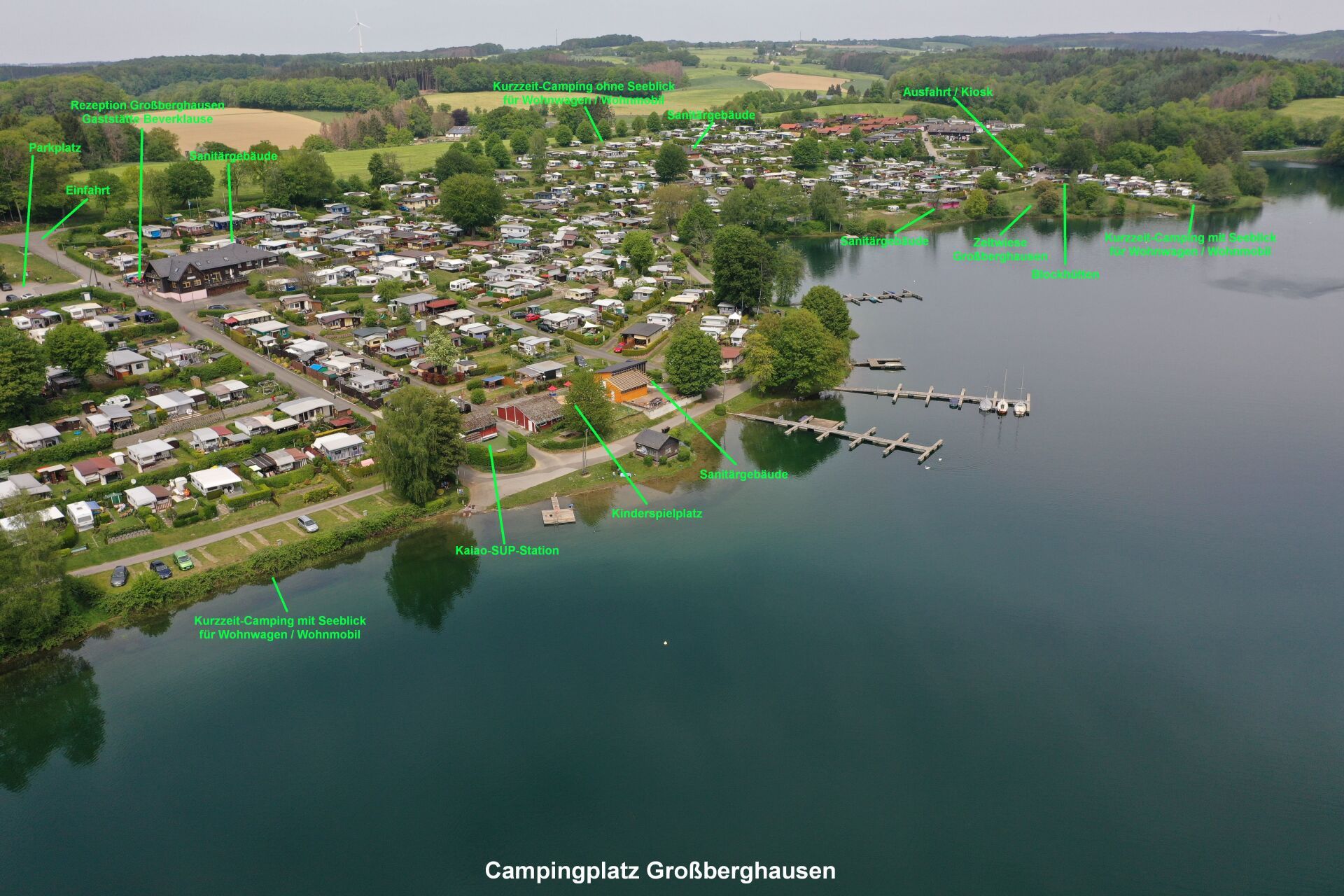 Campingplatz Großberghausen detaillierte Ansicht / Foto by Udo Staeger 2020 Campingplatz Großberghausen