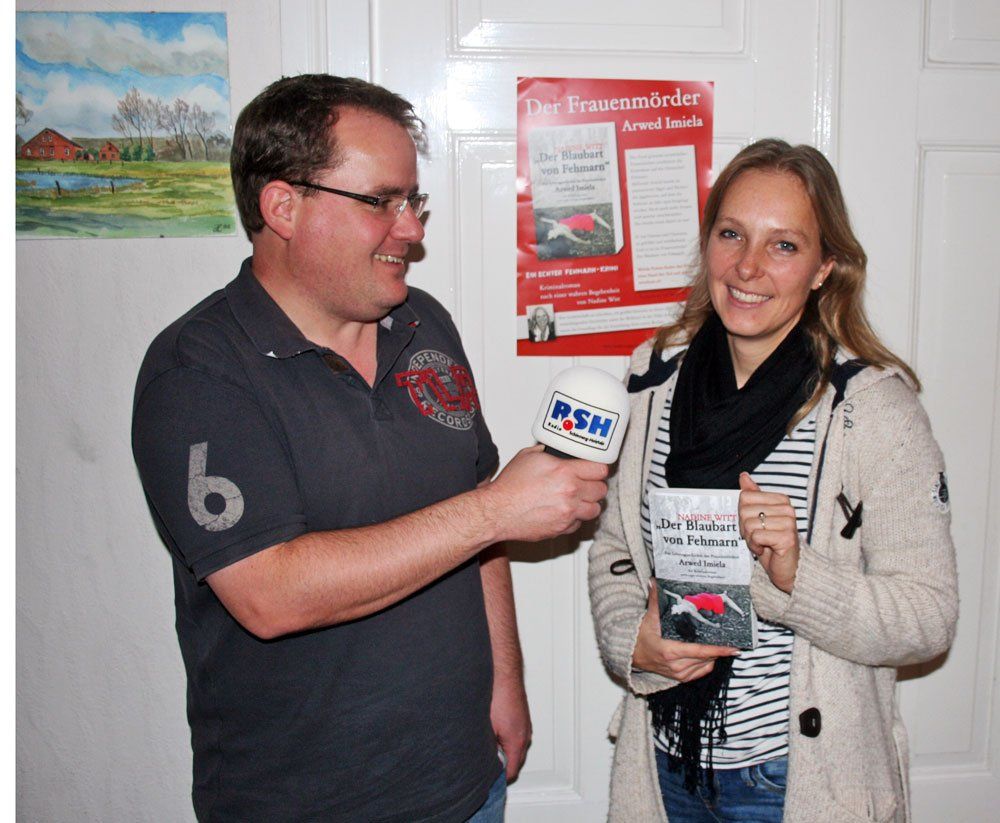 Tolles Interview mit RSH-Moderator Andreas Rackow Interview RSH-Moderator Andreas Rackow Nadine Witt Buche Der Blaubart von Fehmarn Kriminalroman Frauenmörder Arwed Imiela Kaptialverbrechen