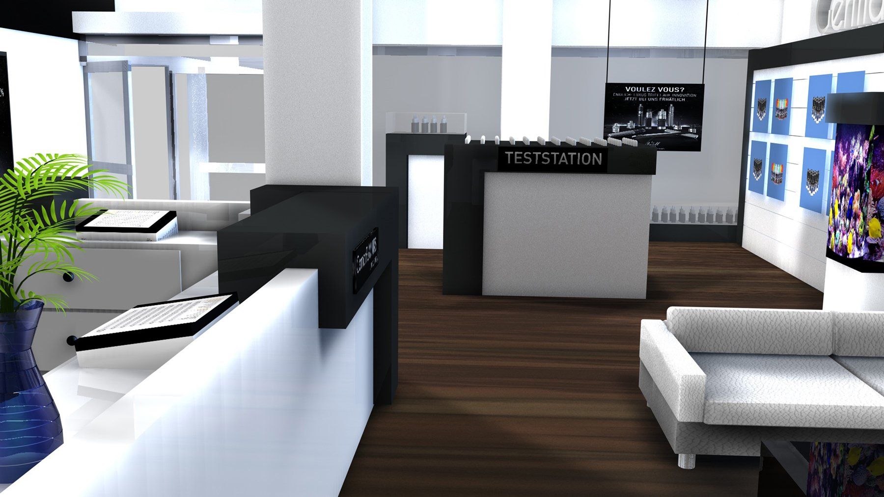 Ladenbau Theke Visualisierung 2