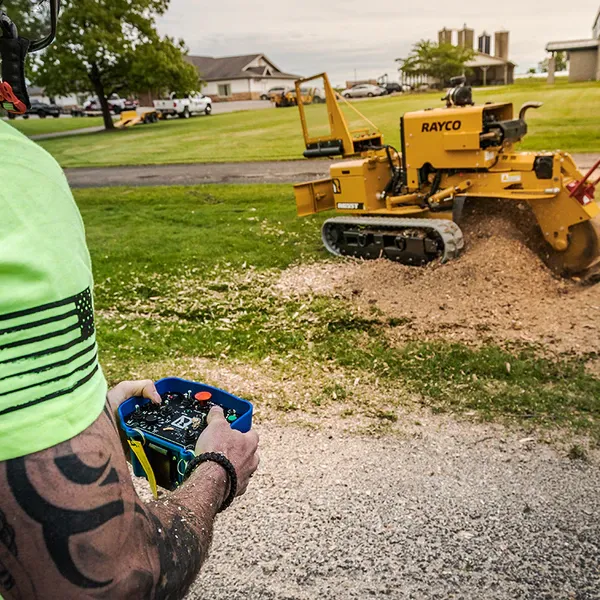 RG55t - Can be operated from handheld remote control or from swing out panel