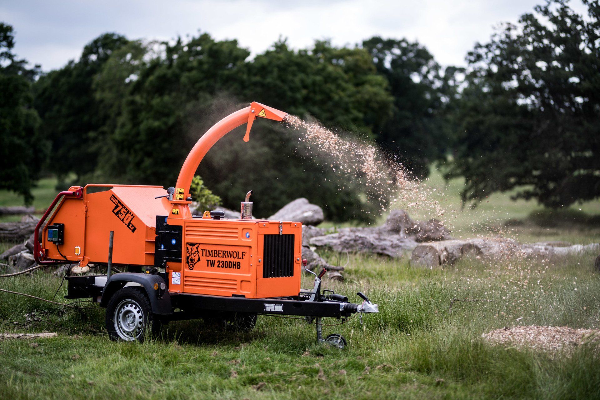 Timberwolf TW 230HB diesel chipper for hire from Green Plant UK