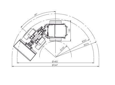 Norcar a7045 Miniloader Turn Radius