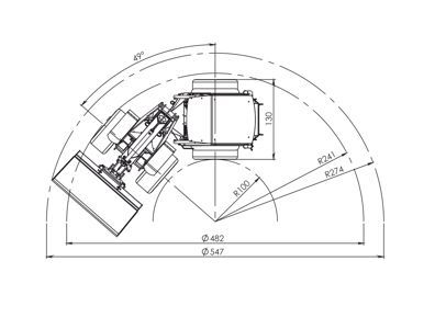 Norcar a7245 Power+ Edition Miniloader Turn Radius
