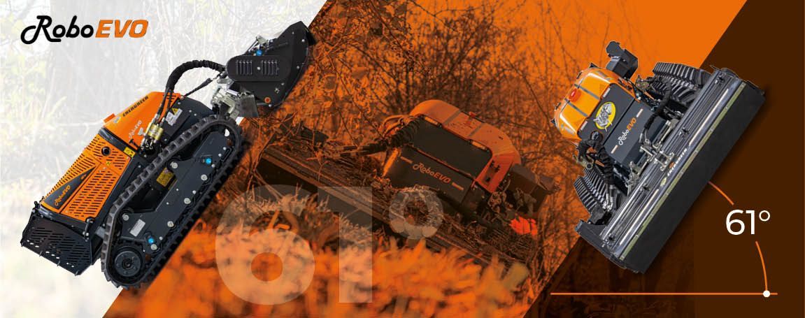 RoboEVO works on slopes up to 55 degrees