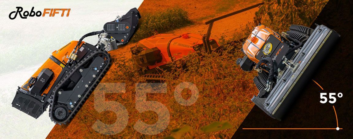 RoboFIFTI works on slopes up to 55 degrees