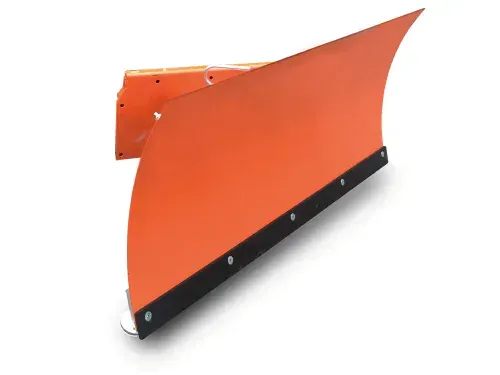 Hydraulic or mechanical snow plough