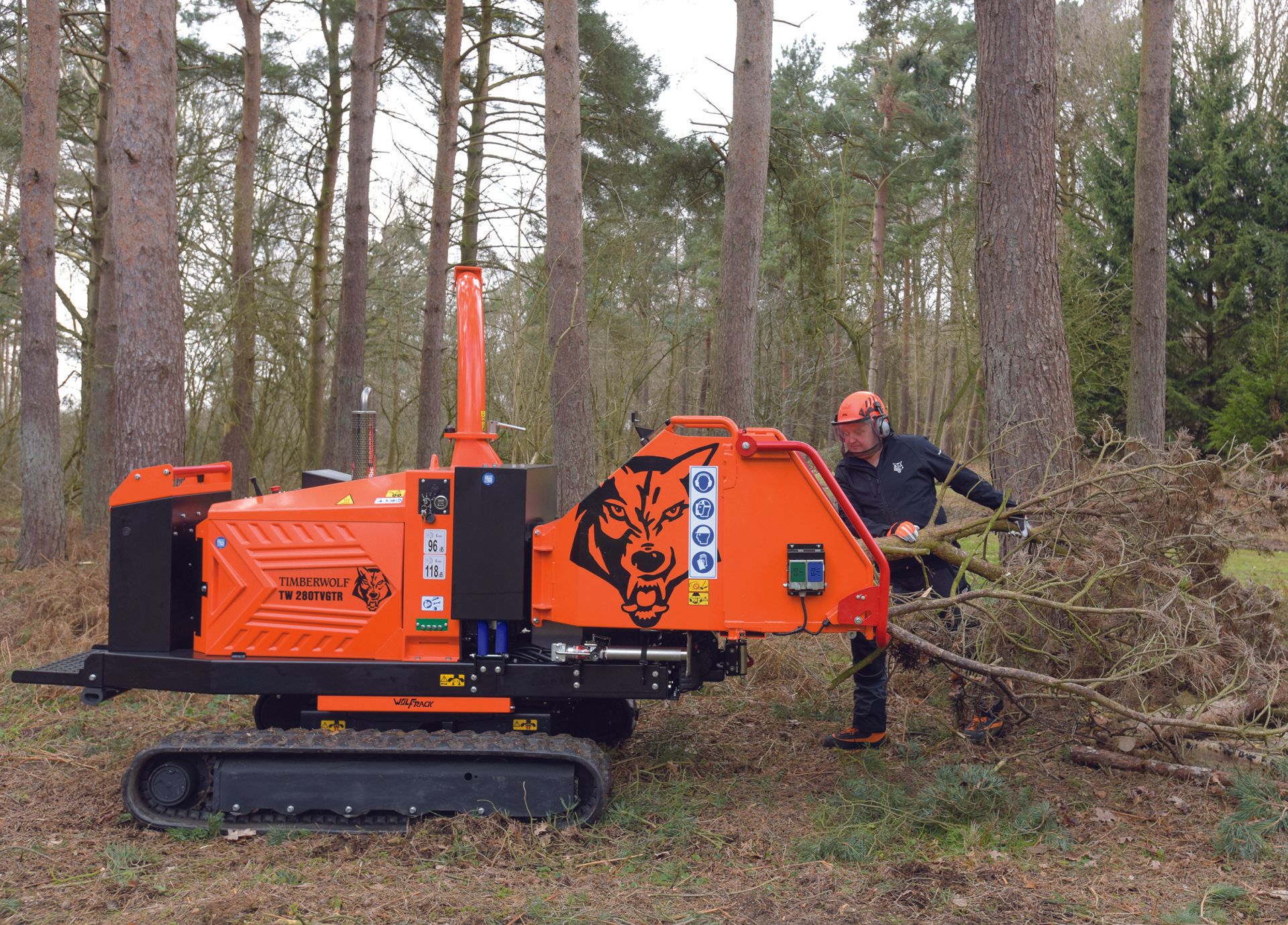 Timberwolf TW 280TVGR Chipper for hire from Green Plant