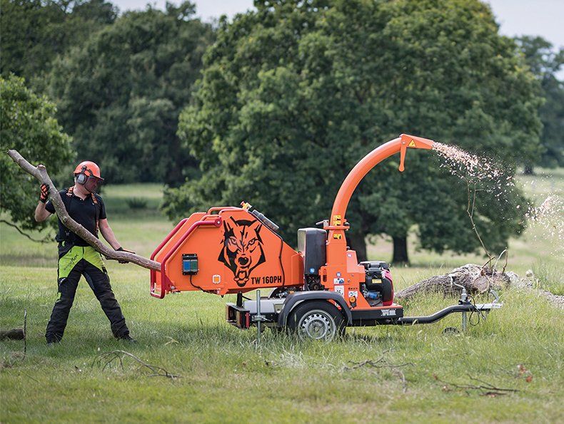 Timberwolf TW 160PH petrol chipper - sale hire parts service - from Green Plant UK