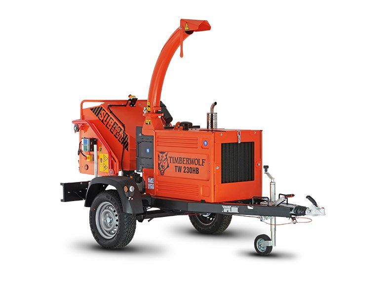 Timberwolf TW 230HB diesel wood chipper - sales hire parts service from Green Plant