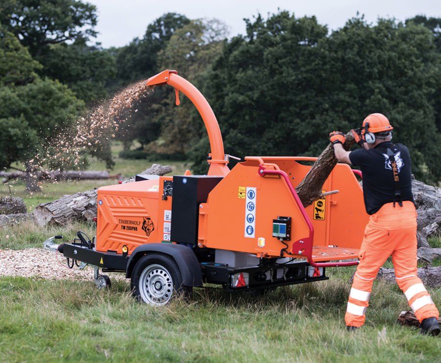 Timberwolf TW 280PHB petrol chipper - sale hire parts service - from Green Plant UK