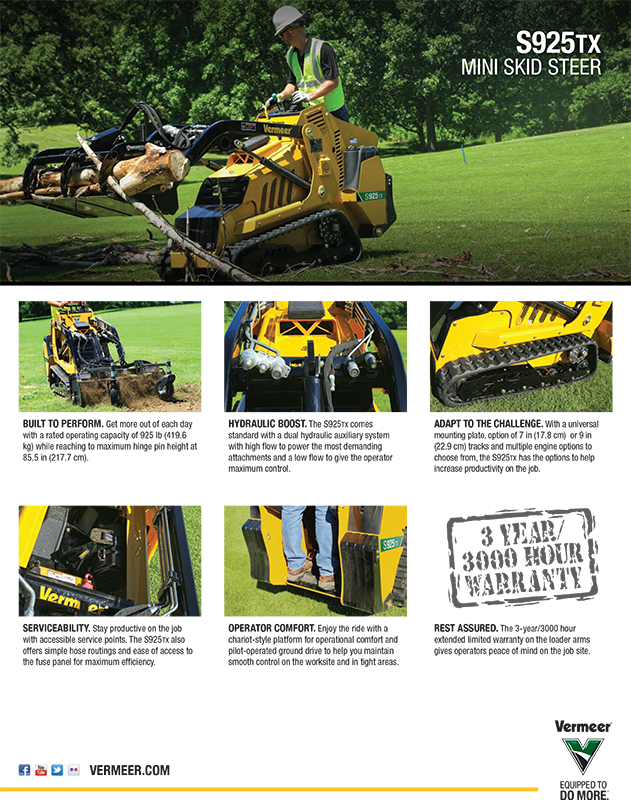 Vermeer MIni Skid Steer brochure