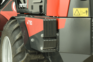 The side weights are 17 kg each and provides a total counterweight of 170 kg. The side weights are mounted on both sides of the machine as a kit with a total of 10 plates (5+5). This combination is not recommended together with the Bottom armour HD. Sideweight Kit 170 kg