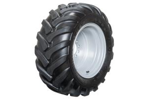 Tractor patterned tire. Provides good traction and is suitable for softer surfaces such as soil, sand, and gravel.Tread pattern is designed to keep the tire clean while driving on wet surfaces. Machine width 127 cm. Tire 320/55 - 15 TR