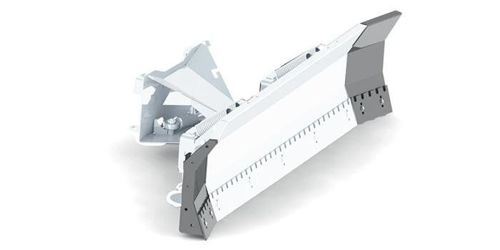 Extensions 25+25 cm can be mounted in straight or collecting position. (only on 8000290). Snow blade 25 + 25