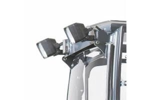 Effective lighting, mounted at the back of the protective cage. Rear Working Lights