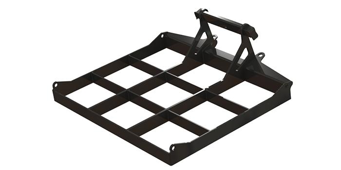 The leveller is developed for levelling of driveways, parking areas, etc and is an effective tool when you are planting a new lawn or making a brick driveway. The attachment can also be used for transporting material or tools to the work place. The attachment is equipped with loading points for easy transport. Leveller