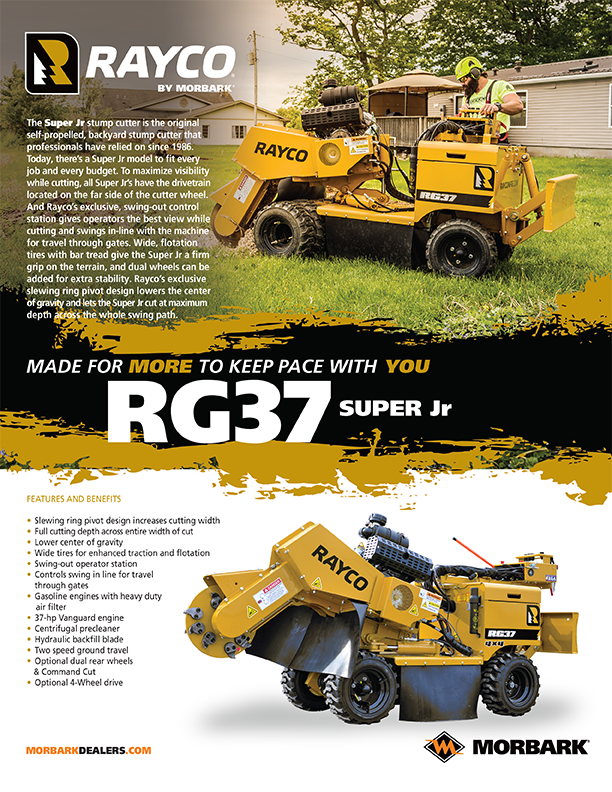 Rayco RG37 Super Jnr Stumpgrinder brochure