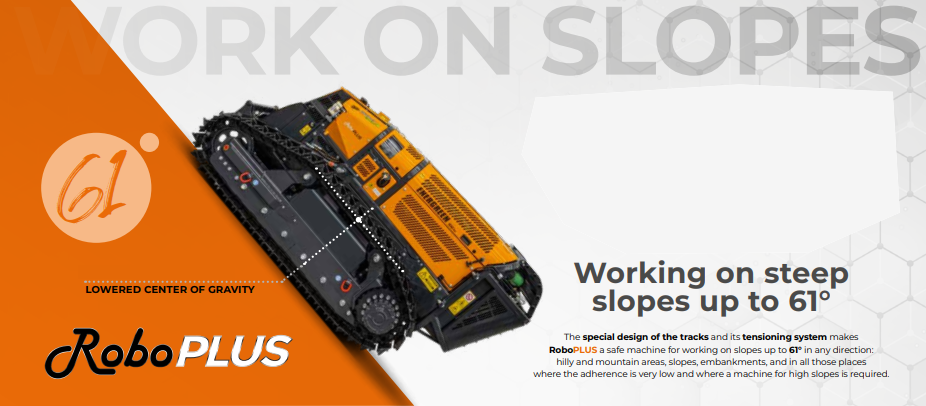 RoboPLUS - works on slopes of up to 61 degrees