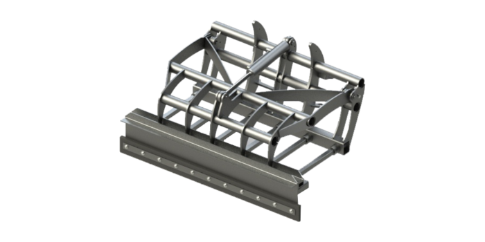 Feeding table cleaning blade custom fitted for silage fork Feeding Passage Scraper