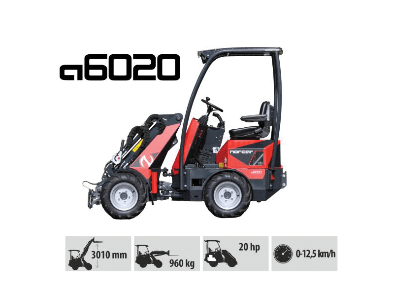 Norcar a6020 Miniloader for sale or hire from Green Plant