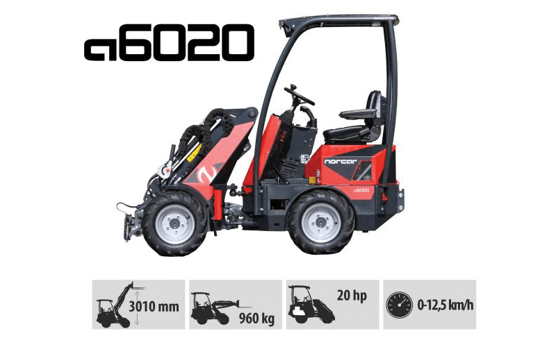 Norcar a6020 Wheeled Miniloader for sale from Green Plant