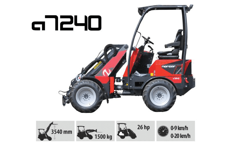 Norcar a7240 Wheeled Miniloader for sale from Green Plant
