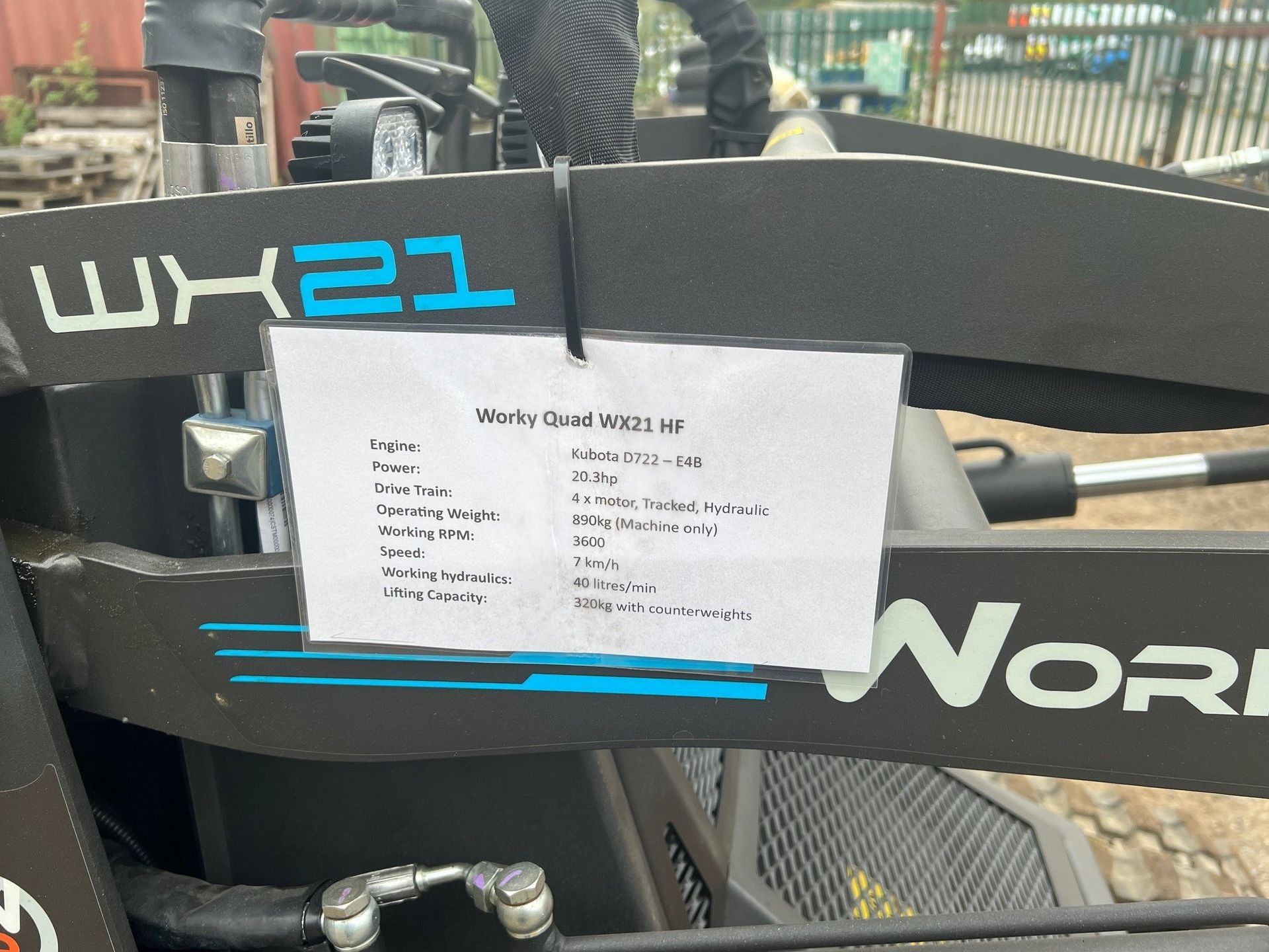 WorkyQuad wx21HF tracked mini skidsteer for sale