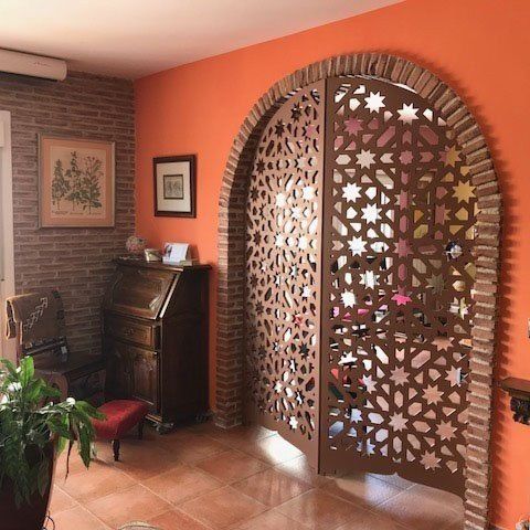 celosias tipo biombo para separar ambiente