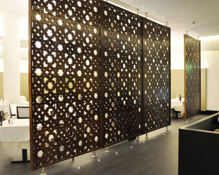 separadores de ambientes fabricado con celosias