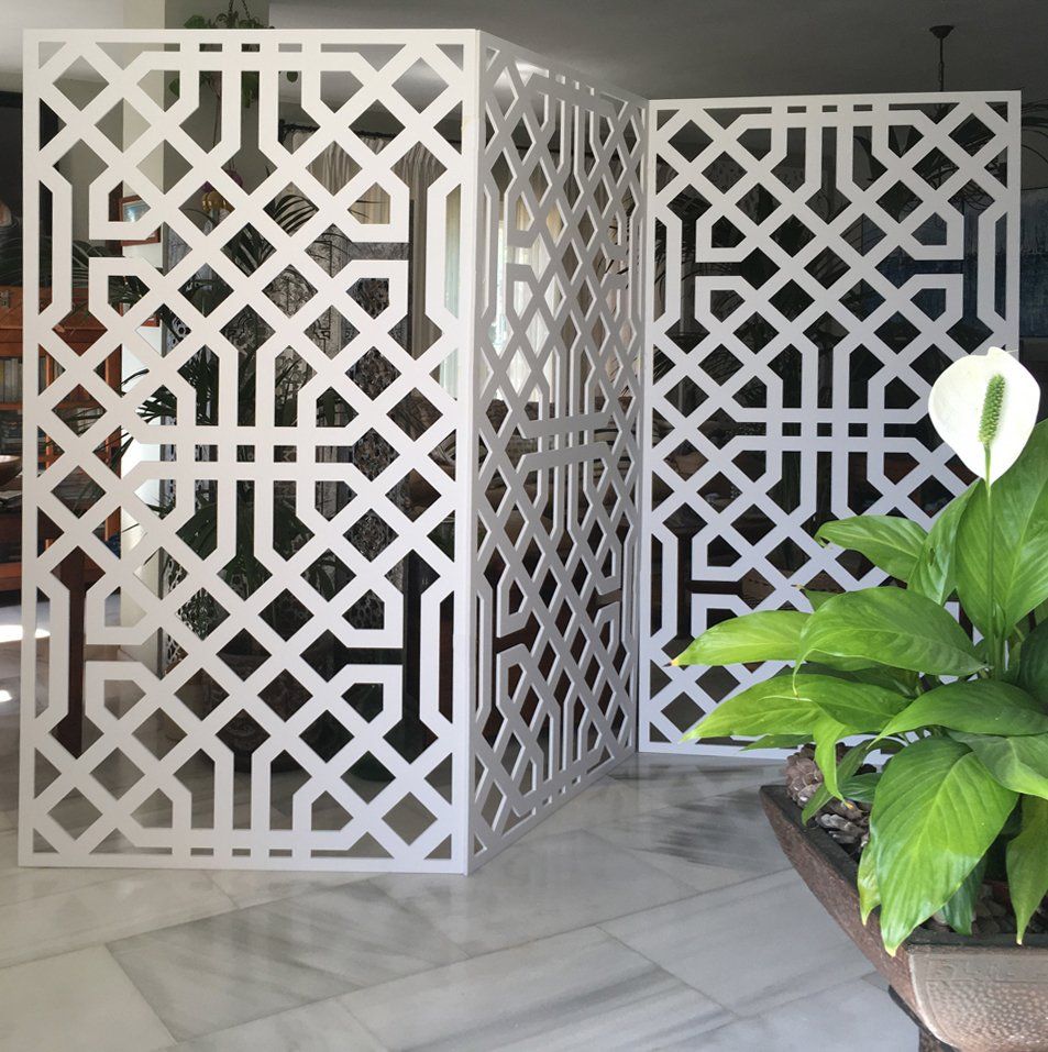 biombos y paneles decorativos con celosias a medida
