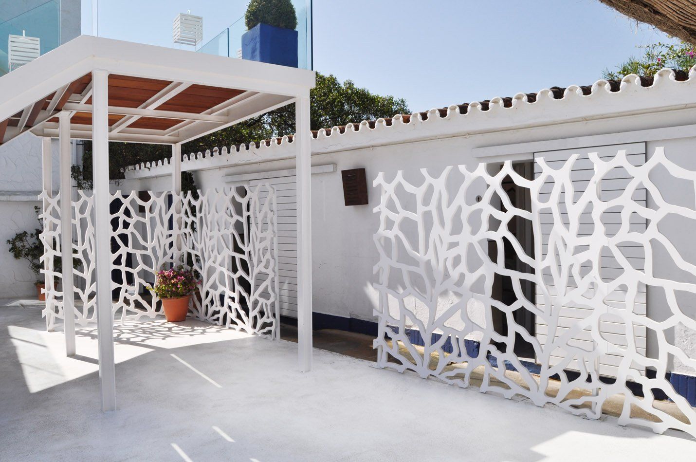 separadores decorativos de ambientes fabricado con celosias