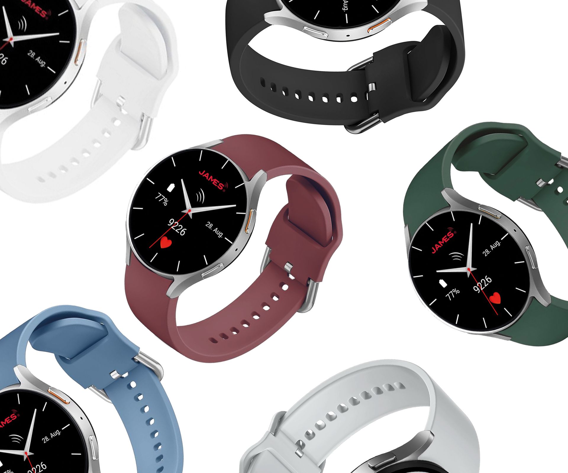 James Notrufuhr G6 Pro von Vitatel – elegante Notrufuhr