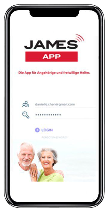 Einstellungen der James Notrufuhr App von Vitatel – individuelle Notrufkonfiguration