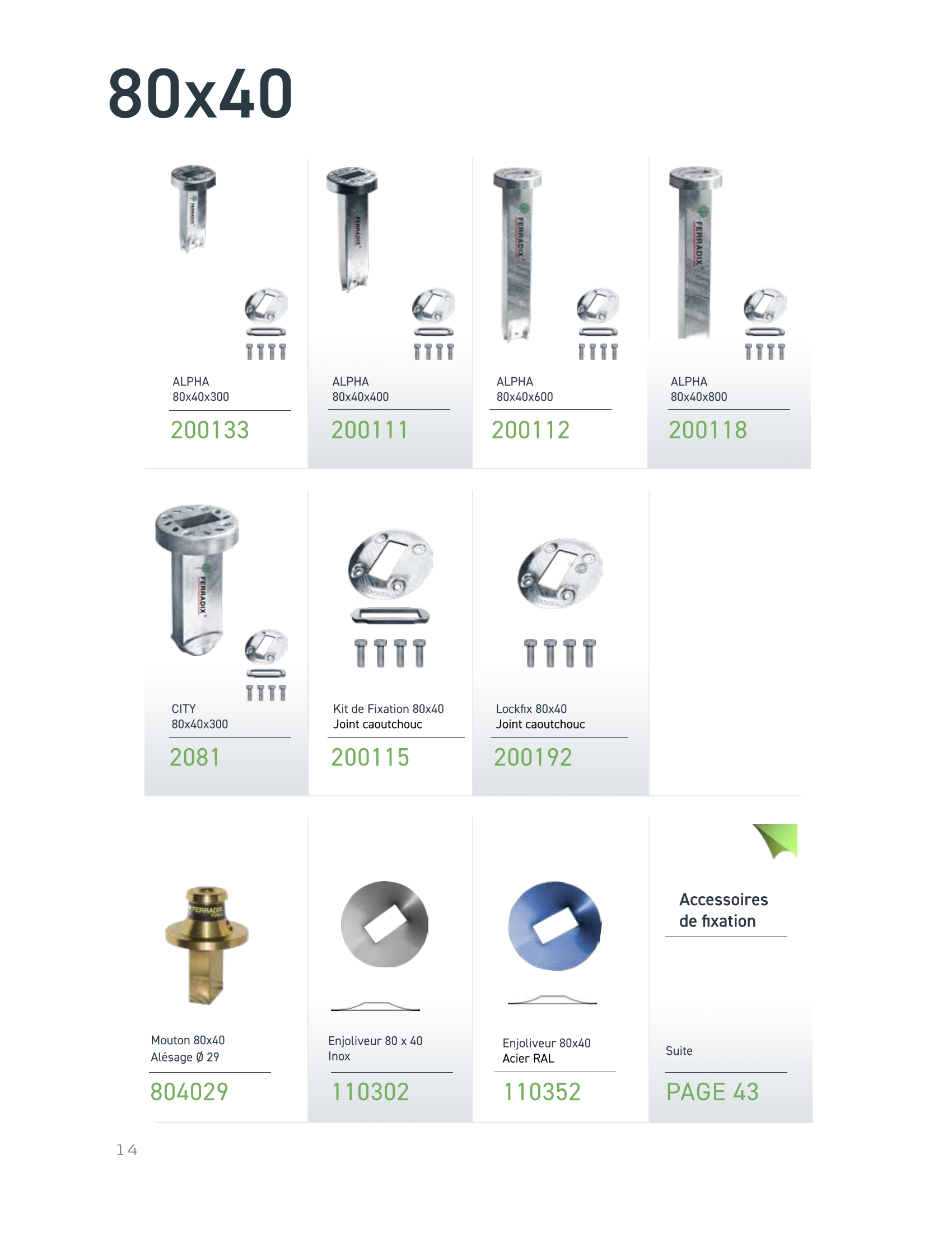 catalogue de produit ferradix