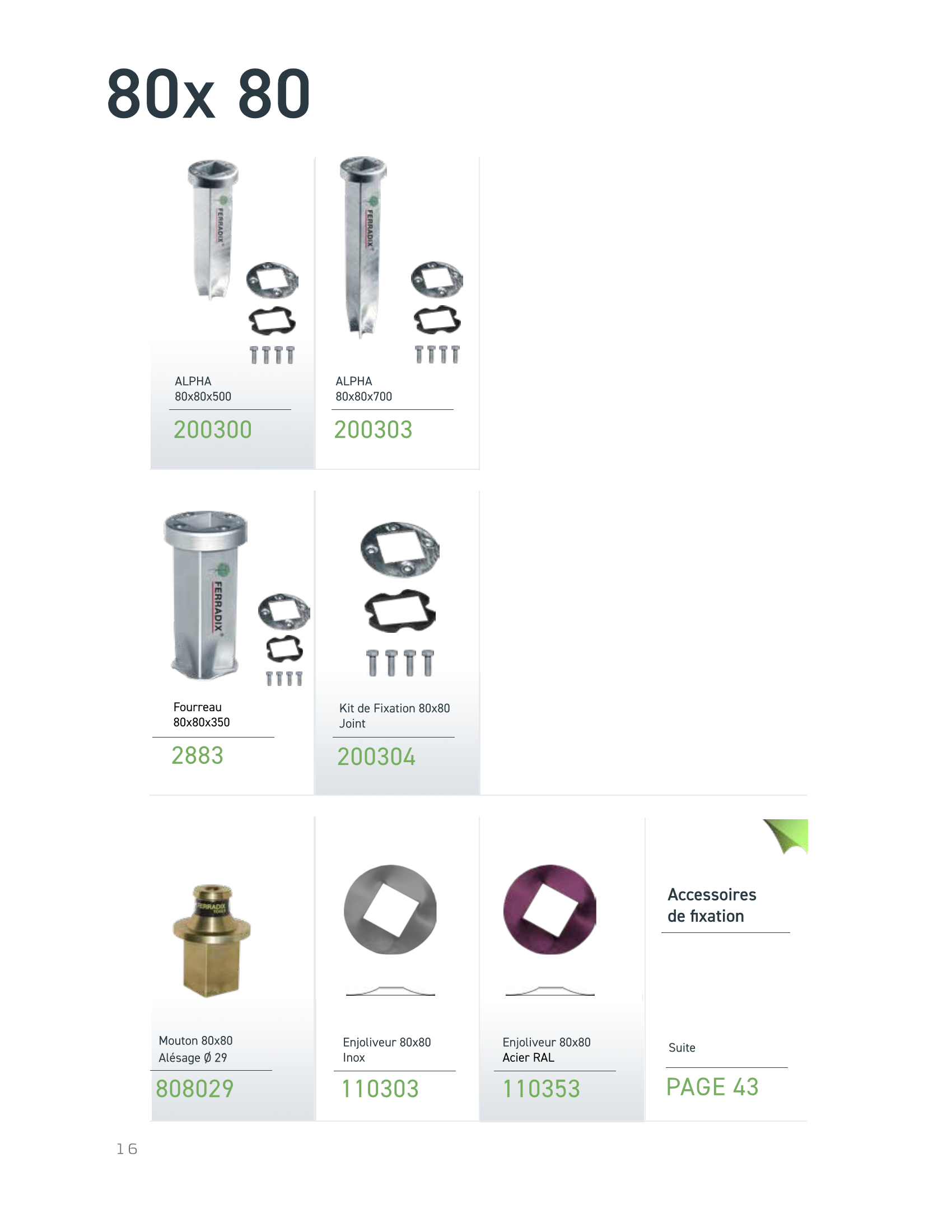 catalogue de produit ferradix
