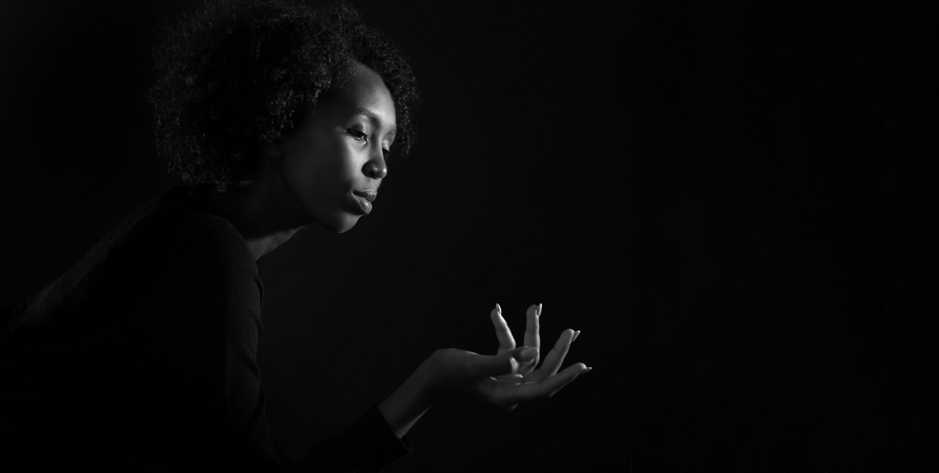 Ausgefallenes kreatives Portrait einer Frau in Esslingen