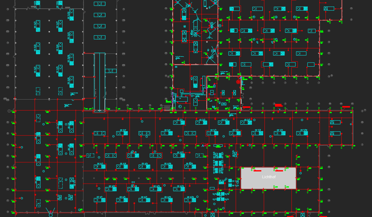 Blitzschutz- und Erdungsanlage eines großen Industrie-Objektes