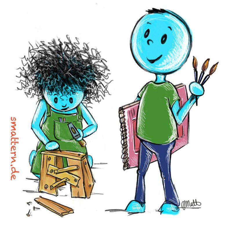 klein und blau © smattern.de