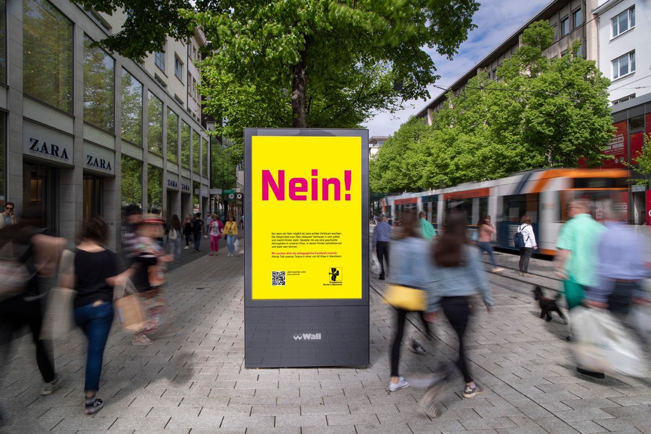 Bild zeigt ein Citylightplakat